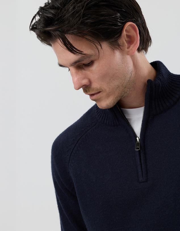 Wayver - Half Zip Wool Blend Knit