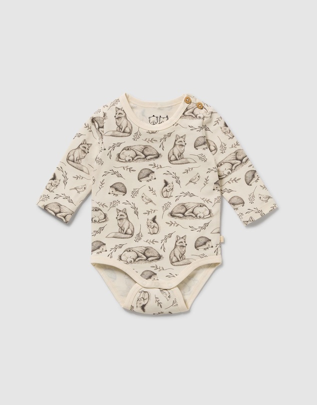 Wilson & Frenchy - Foxglove Forest Organic Bodysuit - Babies