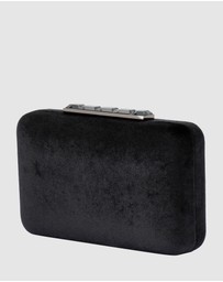 Olga Berg - Bess Velvet Clutch