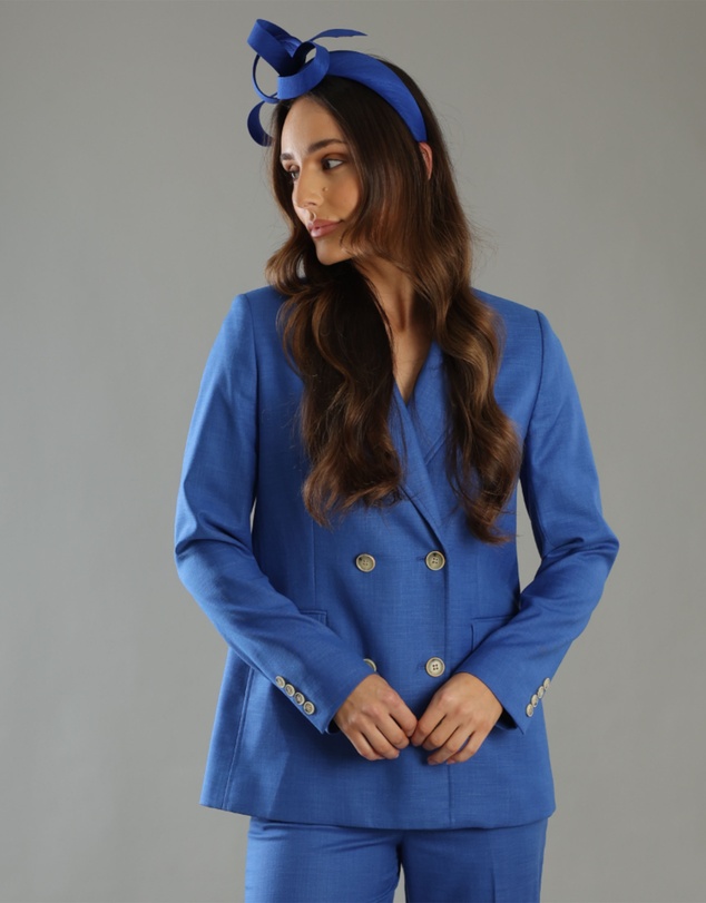 Morgan & Taylor - Mel Fascinator in Cobalt Blue