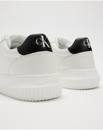 Calvin Klein - Chunky Cupsole Mono Leather Sneakers - Men's