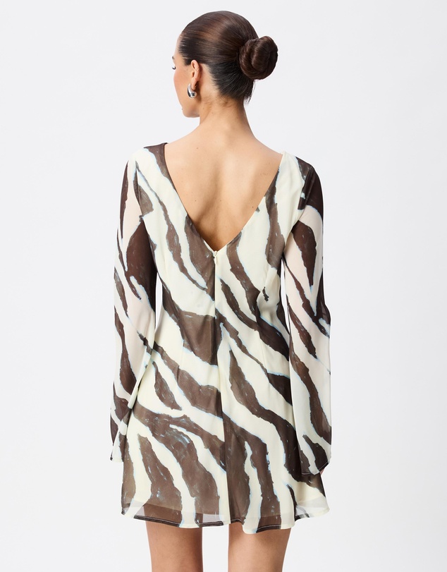 Tussah - Franca Zebra Print Mini Dress