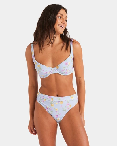 Roxy - Womens Wildflower Mid Bikini Bottom