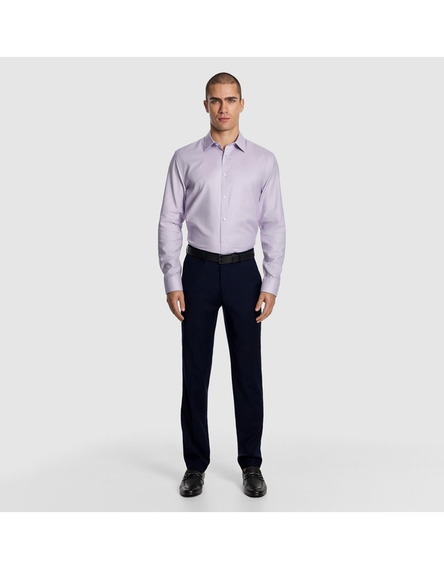 yd. - Atlas Wool Blend Slim Dress Pant
