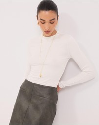Calli - Astor Babylocked Long Sleeve Top