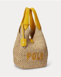 Polo Ralph Lauren - Polo Play Raffia-Leather Logo Tote