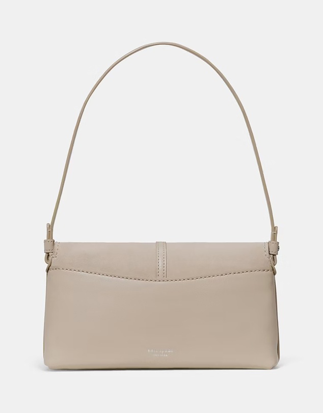 Kate Spade - Loop Fine Grain Leather and Suede Small Flap Shoulder Bag