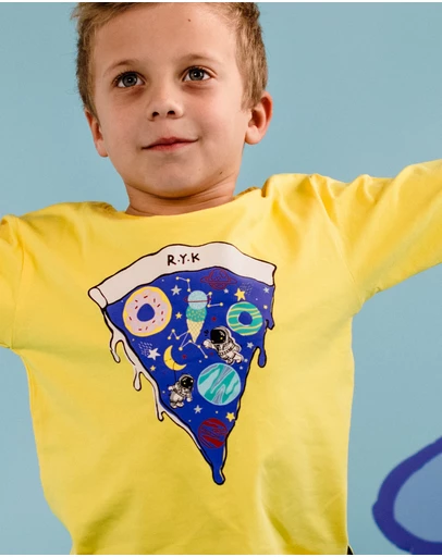Rock Your Kid - Space Slice Long Sleeve T-Shirt