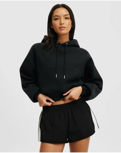 Cotton On Body Active - Plush Cropped Bubble Hoodie