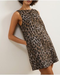 Atmos&Here - Rhe Cotton Twill A-Line Mini Dress