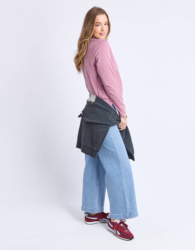 Foxwood - Signature Long Sleeve Tee Dusty Rose