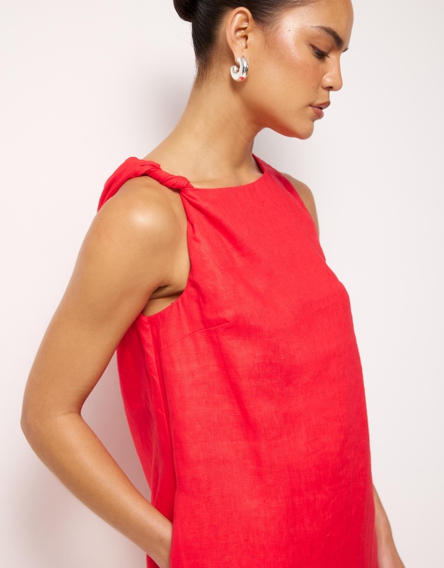 AERE - Gigi Linen Mini Shift Dress