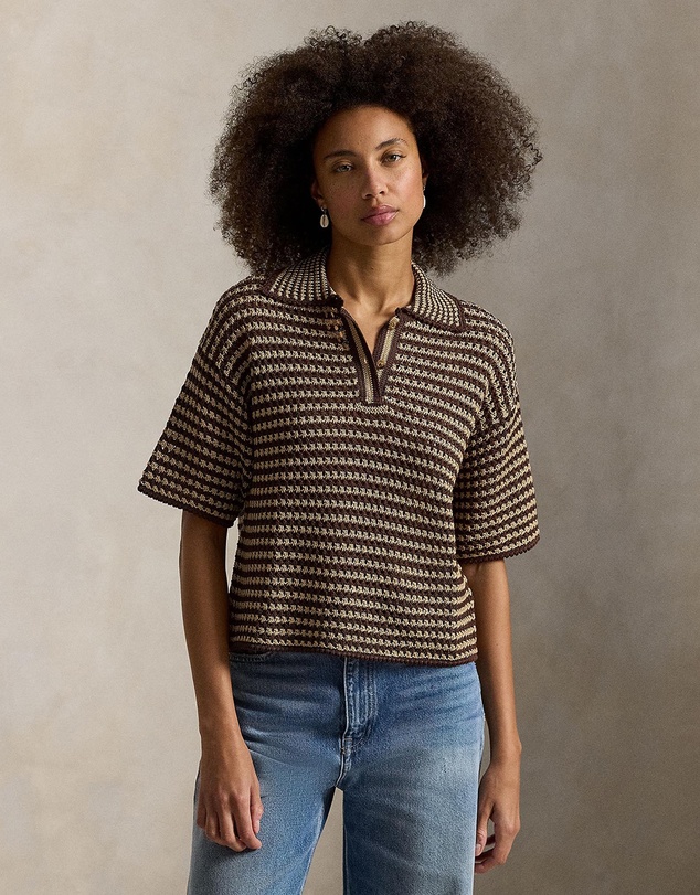 Polo Ralph Lauren - Striped Knit Cotton Polo Shirt