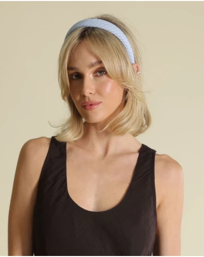 Morgan & Taylor - Sutton Stripped Headband in Blue