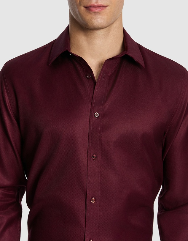 yd. - Maximum Two Ply Cotton Premium Slim Dress Shirt