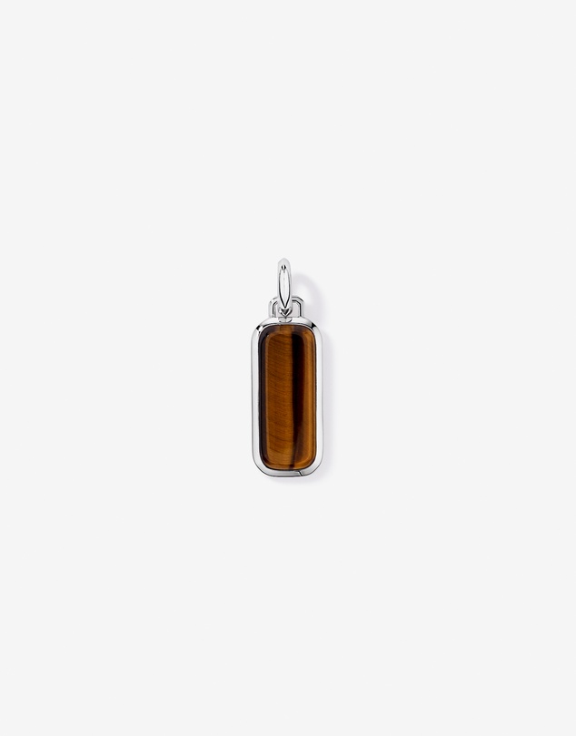 Michael Hill - Tiger Eye Oblong Pendant in Sterling Silver