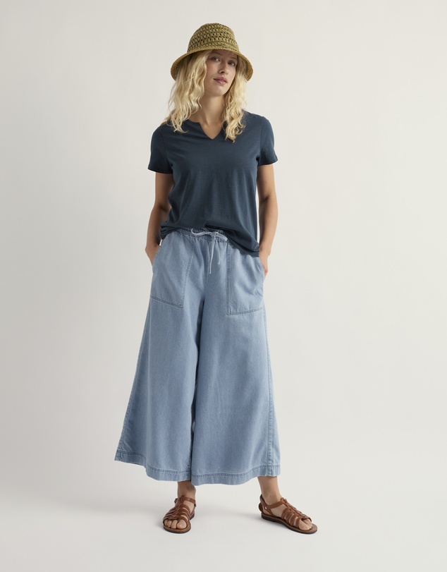 Seasalt - Seasalt Cornwall Navy Kellow T-Shirt in Jersey