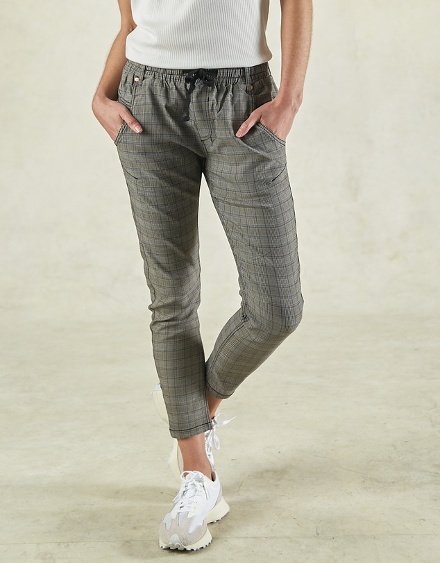 DRICOPER DENIM - Active Vintage Cobalt Check Jeans