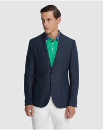 Oxford - Milton Linen Blazer With Peak Lapel