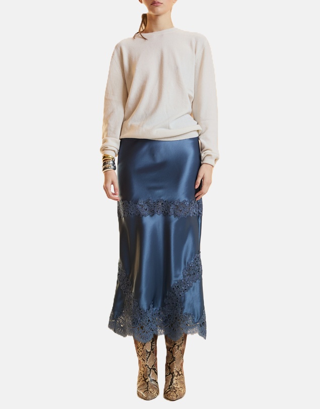 Cynthia Rowley - Satin Lace Skirt