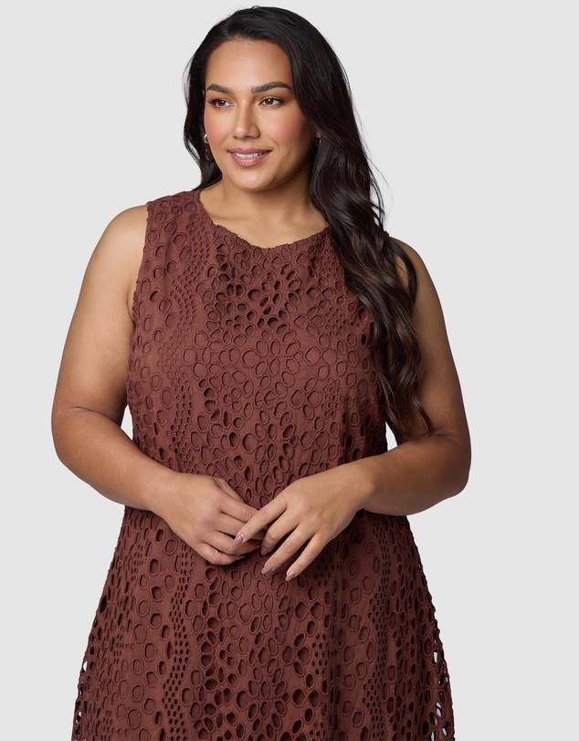 Something 4 Olivia - Briony Broderie Midi Dress