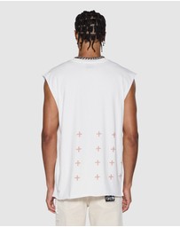Ksubi - Paradiso Cut Off Tee Vintage White