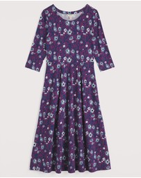 Seasalt - Seasalt Cornwall Purple Veronica Midi Dress Jersey