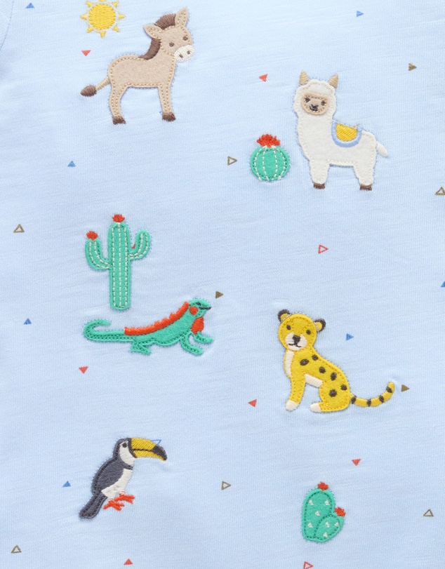 Purebaby - Animal Fiesta Short Growsuit -Kids-Babies