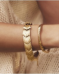Arms Of Eve - Jayde Gold Cuff Bracelet