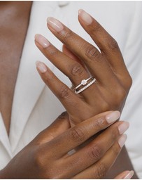 Elli Jewelry - Ring Crystal Wedding Cocktail 925 Sterling Silver