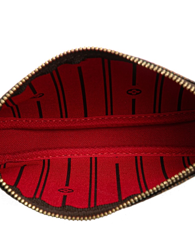 Pre-Loved by Azura Reborn - Pre-Loved louis vuitton Compact Accessory with Checkered Pattern and Embellished Patch