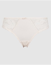 Sans Complexe - Capucine Low Rise Two-Tone Lace Brief