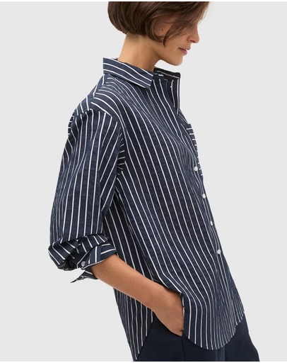 Seed Heritage - Textured Stripe Pocket Shirt