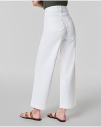 Spanx - Airessentials-Cropped Wide Leg Jeans - White