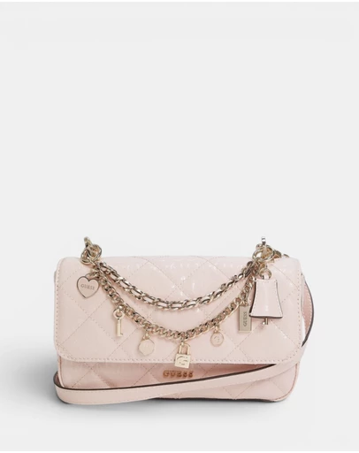 GUESS - Pink Libby Flap Crossbody Bag