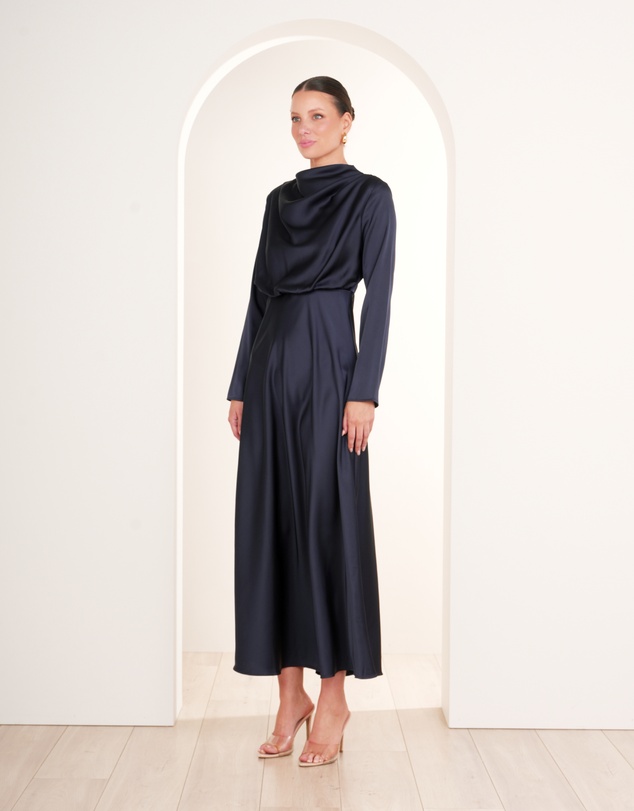 Pilgrim - Dina Long Sleeve Satin Dress