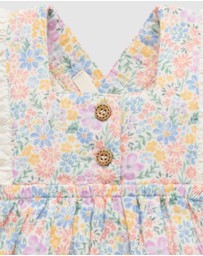 Purebaby - Floral Romper -Kids-Babies