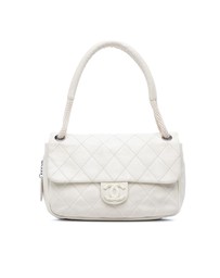 Pre-Loved by Azura Reborn - Pre-Loved Quilted Calfskin Expandable Zip Yacht Flap
