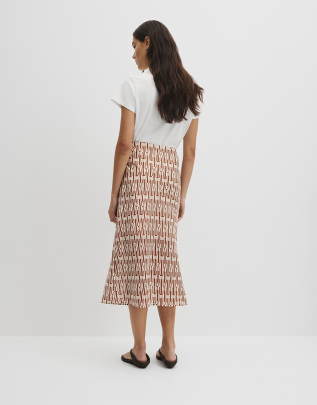 Country Road - Print Bias Midi Skirt