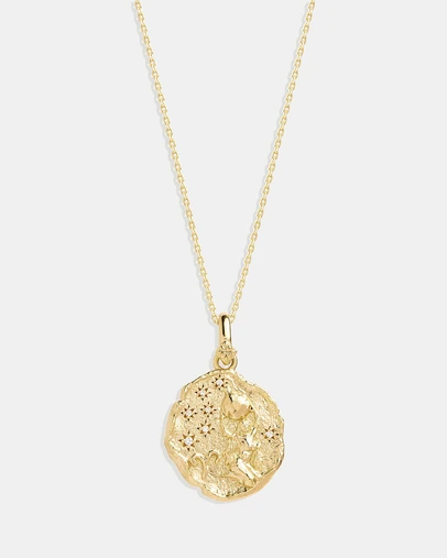 By Charlotte - She Is Aries Zodiac Necklace