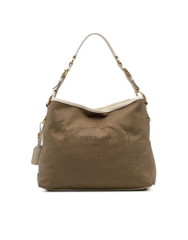Pre-Loved by Azura Reborn - Pre-Loved Canvas Canapa Logo Shoulder Bag