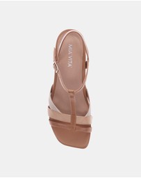 Mia Vita - Yass Heeled Sandal - Pebble Multi