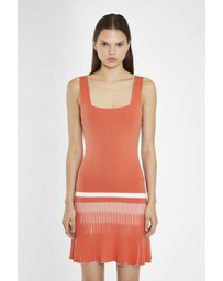 Glamorous - Square Neck Knitted Tennis Dress