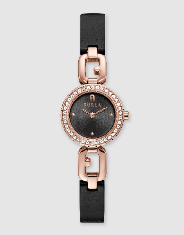Furla - Furla Arco Chain Rose Gold Tone & Black