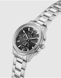 GUESS - GUESS Men's Silver-Tone Multifunction Watch