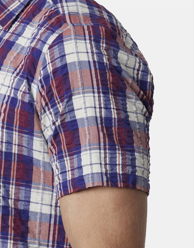 Abelard - Scarpe Seersucker Check Classic Fit Shirt