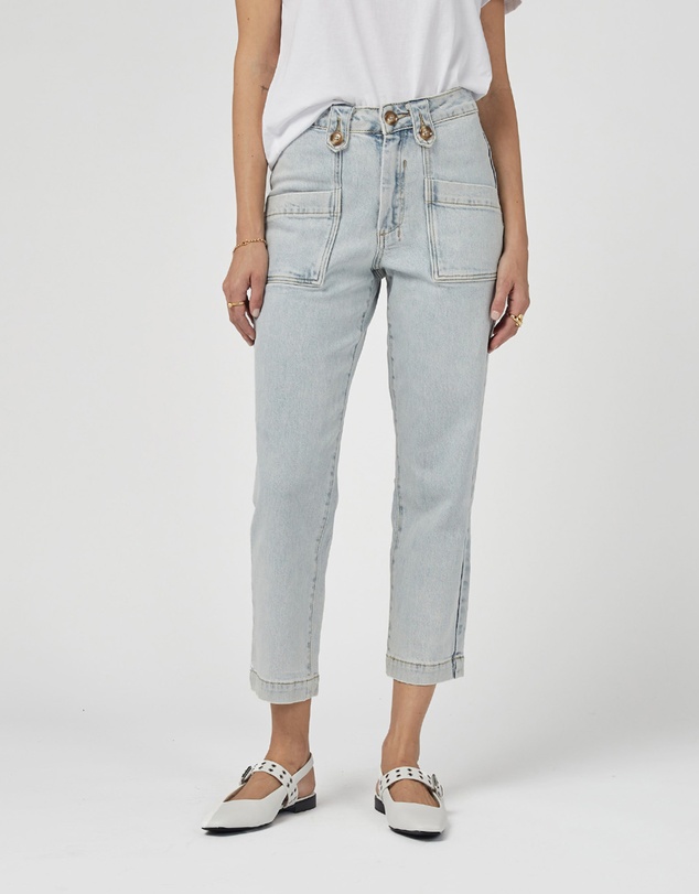 DRICOPER DENIM - Stella Stretch High Waisted Denim Trousers