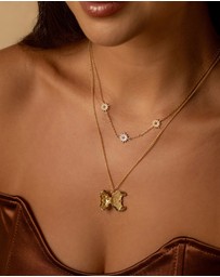 Wanderlust + Co - Croissant Gold Necklace