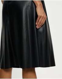 Mossée - Lily A Line Leather Skirt