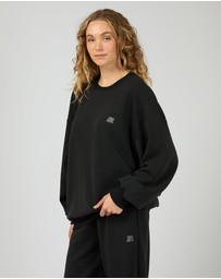 All About Eve - Luxe Active Box Crew Black